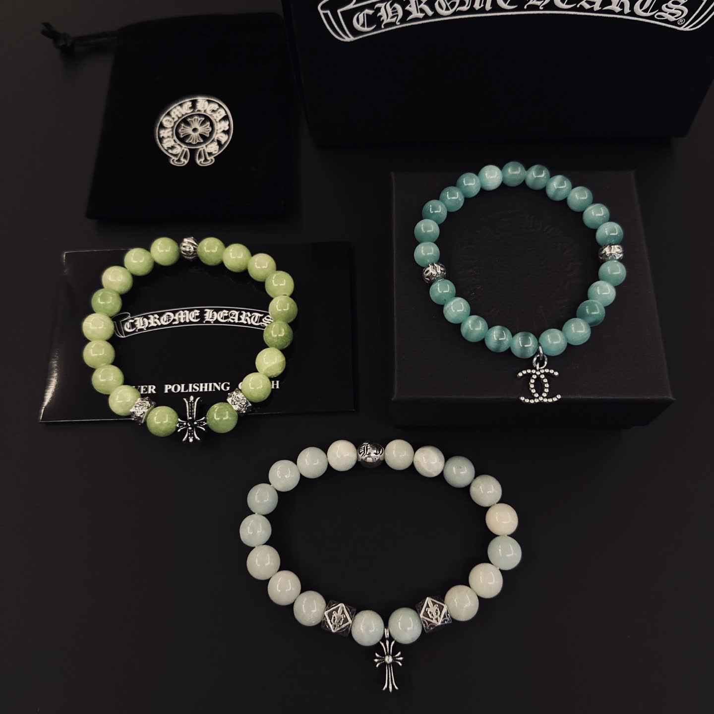 Chrome Hearts Beaded Bracelets Set